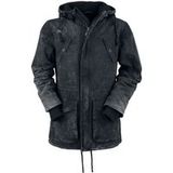 Rock Rebel by EMP Donkergrijze parka met koord - Heren - L