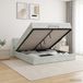 vidaXL Ottoman bed met matras Lichtgrijs 160 x 200 cm Fluweel