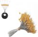 Bol 600 pièces bouchon de flotteur de pêche - set avec bouchons en caoutchouc et perles flottantes en 3 tailles - accessoires de pêche pour lignes de pêche - jaune