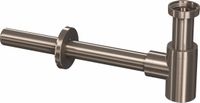 INK Bekersifon INK Laag Model incl Muurbuis en Rozet Brushed Nickel