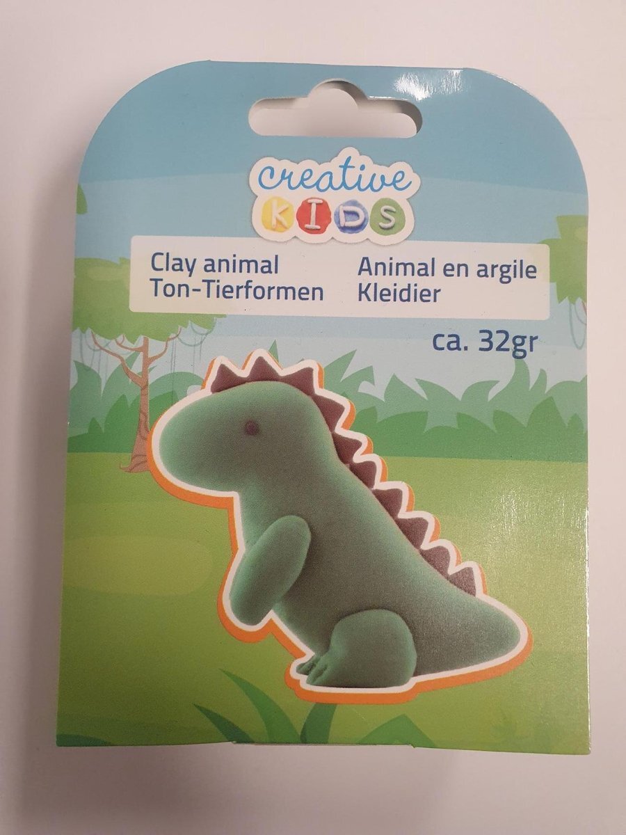 Creative Kids Foam kleisetje dino 32gr, - kindercrea