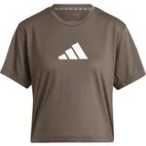 Adidas Train Essentials Big Logo Performance T-shirt Vrouw S Shadow Olive