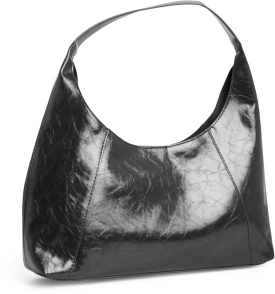 PIECES - PCJOYE PATENT HOBO BAG D2D FSY - Handtas - Polyester - Zwart - Kinderen - Vrouwen