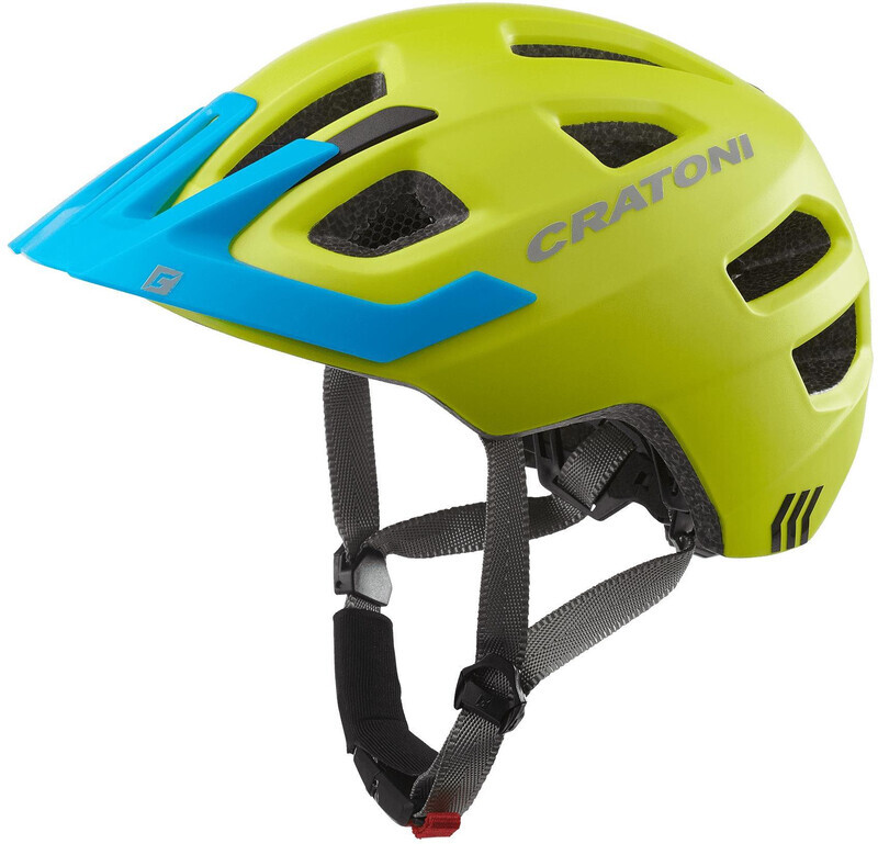 Cratoni Maxster Pro Helmet Kids, lime/blue matte