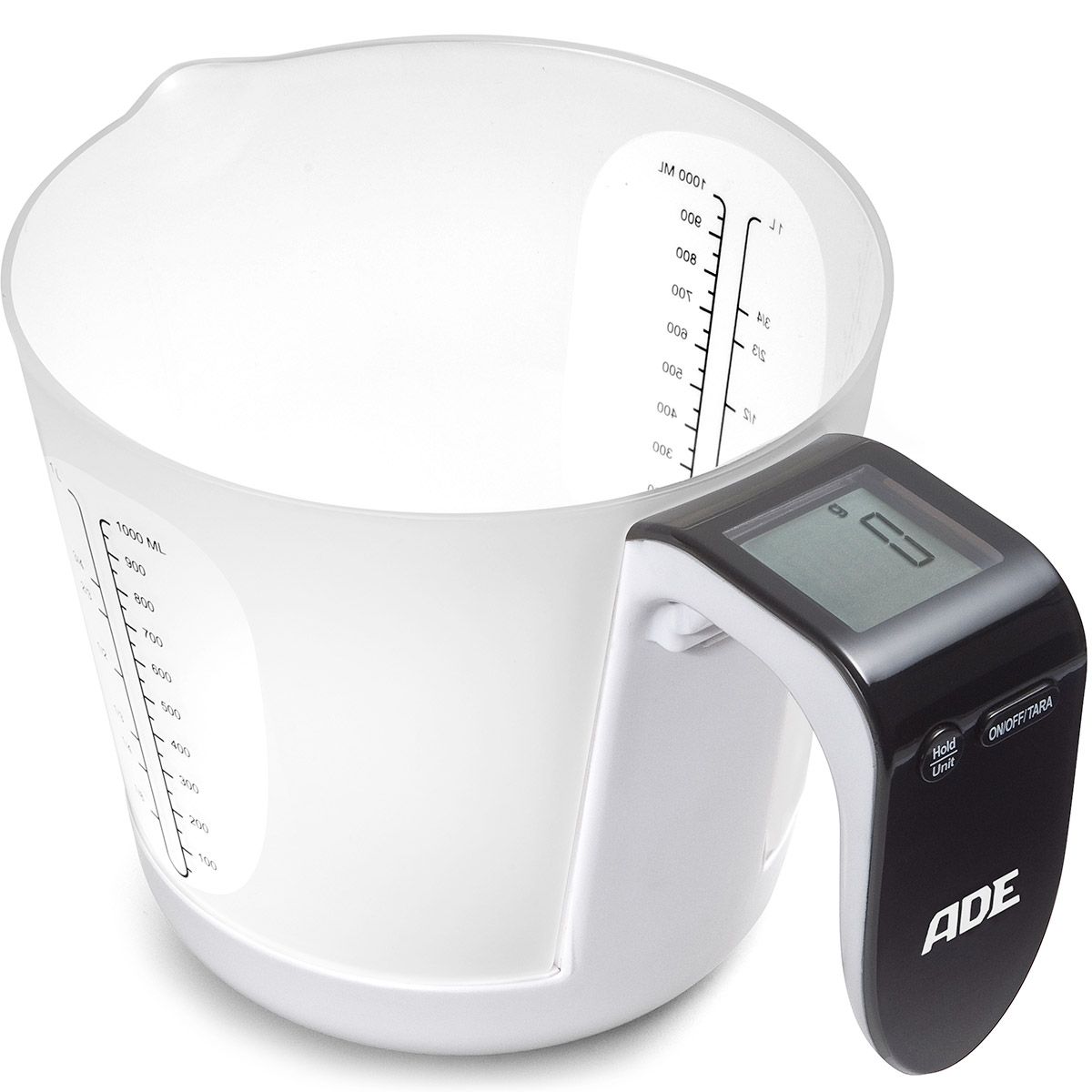 ADE KE 919 Keukenweegschaal - Zwart, Wit