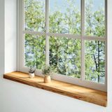 vidaXL - Rebords de fenêtre - 2 pièces - 140x20x2 cm - chêne massif - brun clair