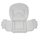 Foppapedretti Gewatteerd zitkussen, origineel reserveonderdeel voor kinderstoel, van zachte badstof met PVC-coating, hygiënisch, wasbaar en anatomisch, comfortabele pasvorm, gestippeld