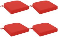 vidaXL - 4-delige zitkussens SOEST - 100% Polyester - Rouge