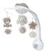 Infantino 3-in-1 Bed Mobile with Night Light and Music - Grey/Tan - Unisex