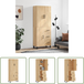 Vidaxl Buffet haut Chêne Sonoma 69,5x34x180 cm Bois d'ingénierie