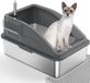OEM Holland Connections Kattenbak - RVS - Lekvrij - Met kattenschepje en dubbellaagse mat - XXL - 43L - 60x40x36 cm