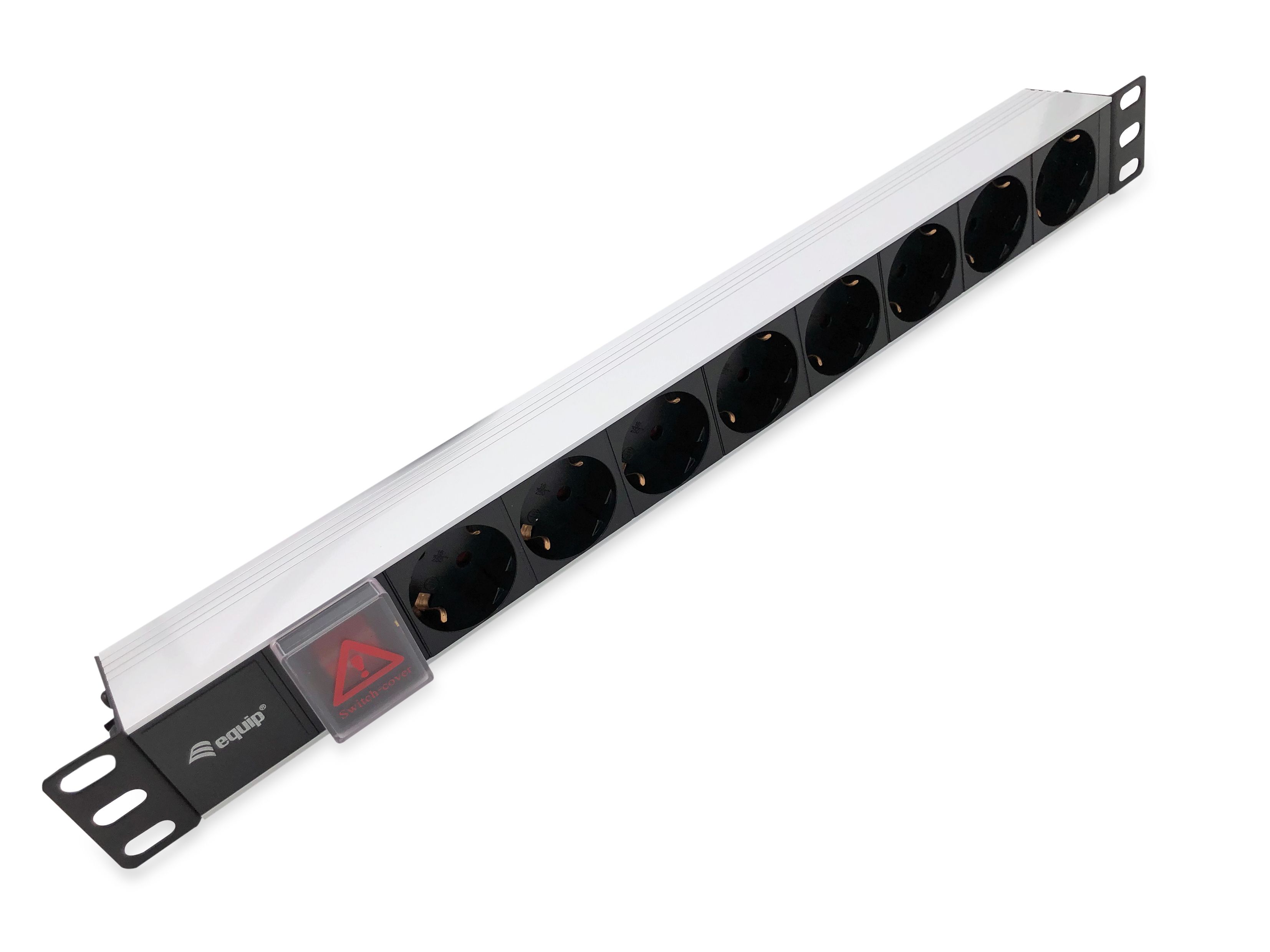 Equip 333293 - PDU - 1.8m Cable - Black/Silver