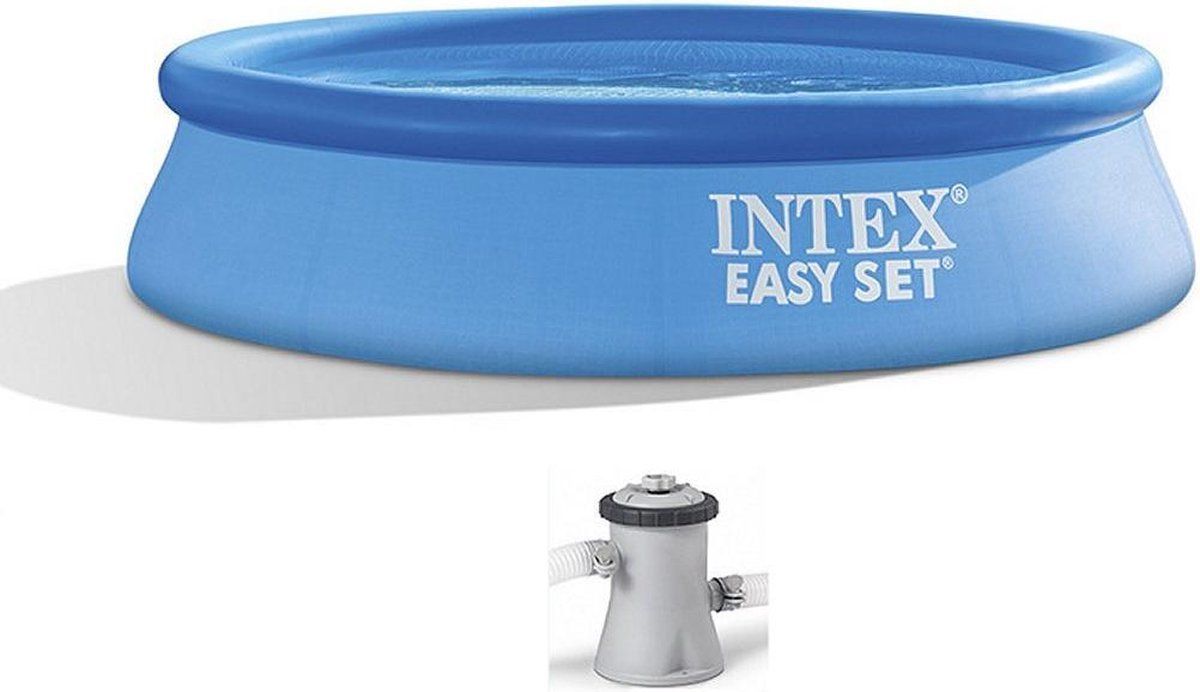 Intex Easy Set zwembad 244 x 61 cm - Blauw - PVC - 2022 Model