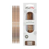 KnitPro Ginger Cubics Dubbelpuntige Breinaalden 20 cm (8") - 5,50 mm US 9