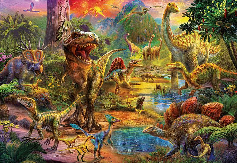 Educa Het land van de dinosaurussen - 1000 stukjes