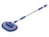 Obelink Brosse de lavage télescopique en microfibre - Bleu