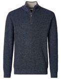 Casa Moda Trui Donkerblauw Katoen Lange Mouw Regular Fit Heren L