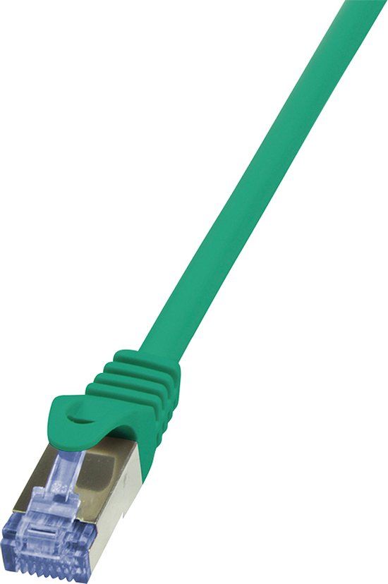 LogiLink S/FTP CAT6A Netwerkkabel 7.5m Groen