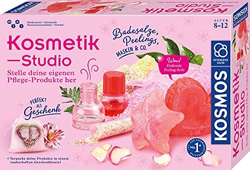 kosmos 671563 cosmeticastudio, plaats je eigen verzorgingsproducten voor jezelf of als cadeau, Amazon Exclusive, experimenteerdoos voor kinderen vanaf 8 tot 12 jaar voor schoonheid, spa en wellness