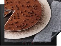 Merkloos KitchenYeah® Inductie beschermer 70x52 cm - Taart - Chocola - Koffie - Inductiebeschermer - Multicolor