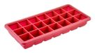 JATA AC40 ijsblokjesvorm 21 stuk(s) Rood Silicone Vierkant