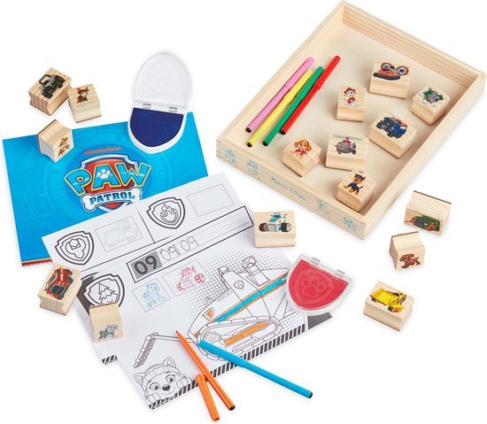 PAW Patrol Wooden Stamps Activity Set