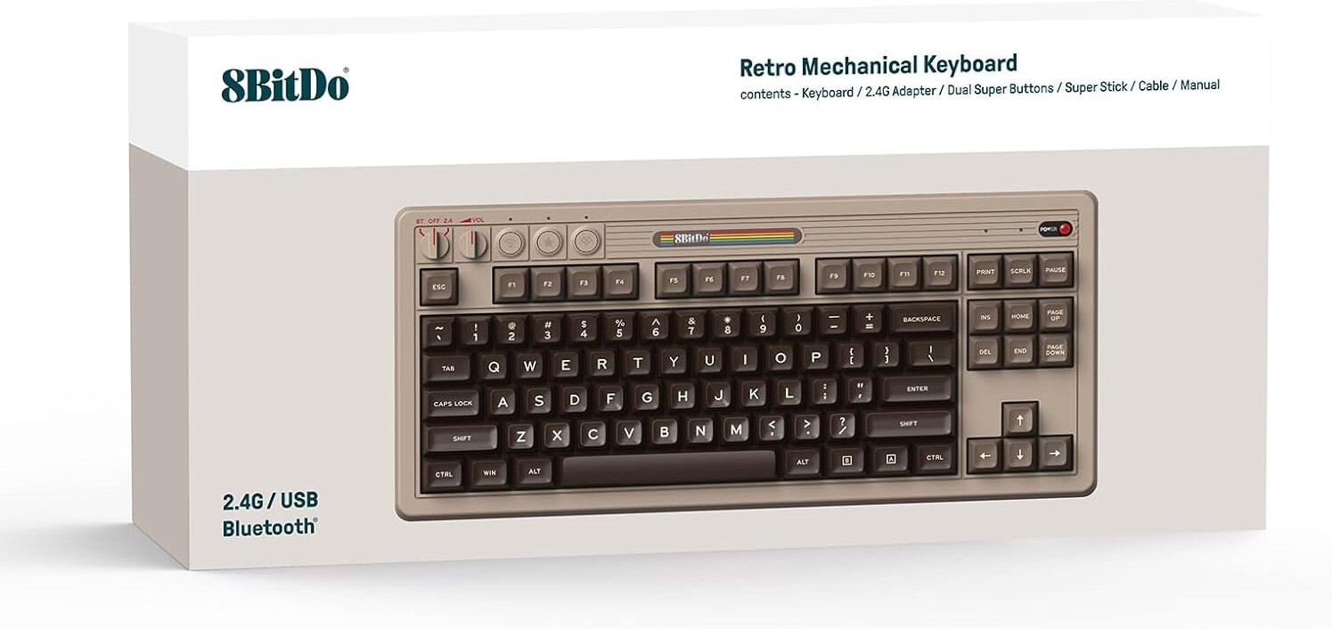 8Bitdo 8BitDo Mechanical Keyboard C64 Edition