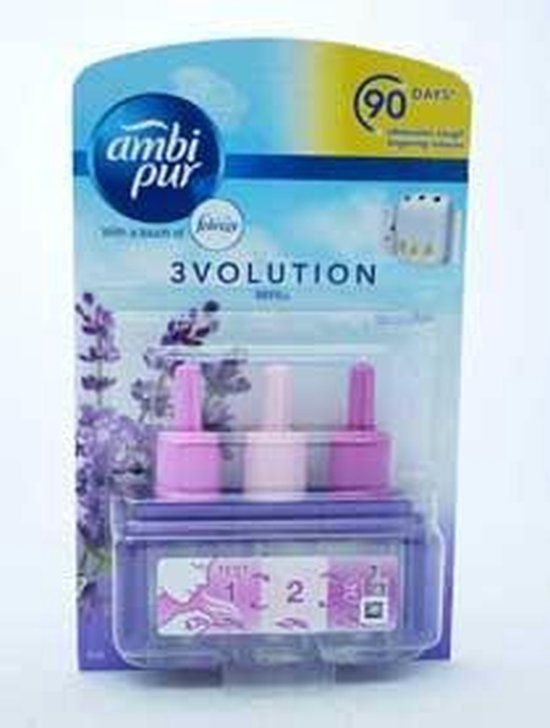 Febreze Ambi Pur 3volution Air Freshener Electrical Plug In Refill Lavender 20ml