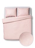 HEMA Housse de couette 240x200/220 cm satin lignes rose