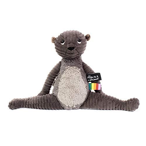 Les Déglingos Ptipotos by - pluche dier Namastou van het Oosten bruin - originele knuffeldoek - ideaal vanaf de geboorte - cadeau-idee voor de geboorte - knuffeldier - knuffeldier - bruin