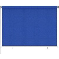 vidaXL Rolgordijn voor buiten 200x140 cm HDPE blauw