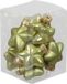 Othmar Decorations Kerstornamenten - sterren - 12x st - salie groen - 4 cm - glas
