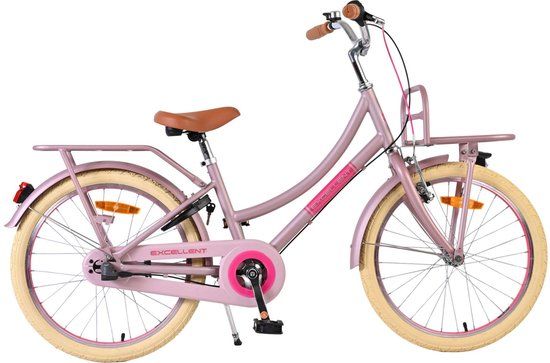 Volare Excellent Kinderfiets - Meisjes - 20 inch - Mat Roze - 3 versnellingen