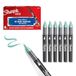 Sharpie Creative Marker Acrylverfmarkers | Brushtip | Marqueurs de peinture à base d'eau | L'encre ne traverse pas et convient à la plupart des surfaces | Vert | 6 pièces