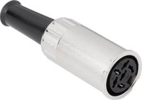 BKL Electronic 0202010 DIN-connector Bus, recht Aantal polen: 5 Zilver 1 stuk(s)