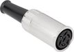 BKL Electronic 0202010 DIN-connector Bus, recht Aantal polen: 5 Zilver 1 stuk(s)