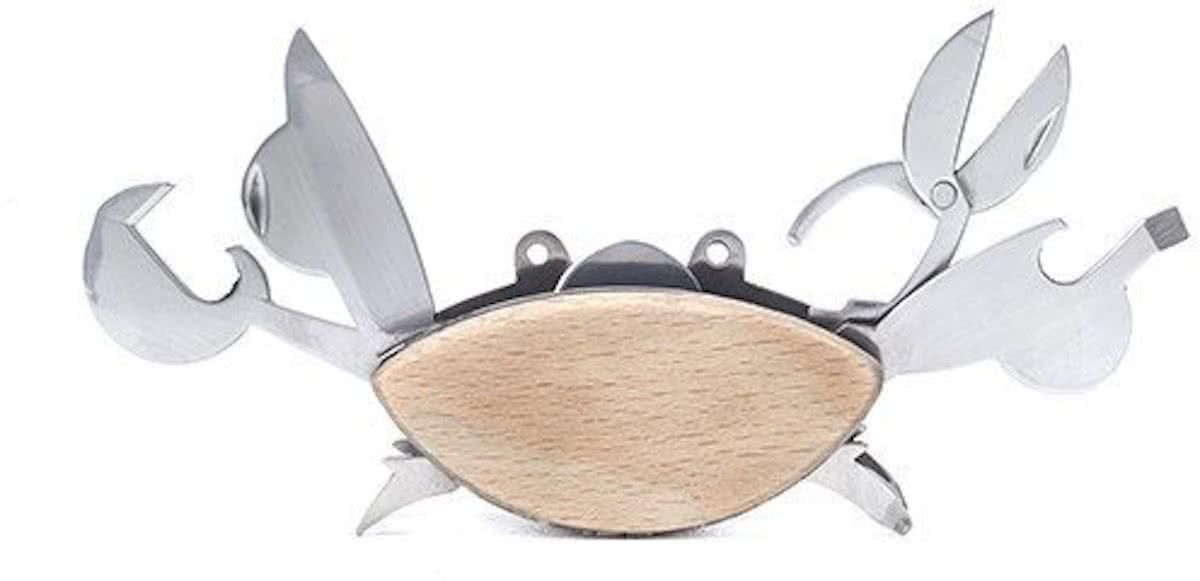Kikkerland 9 in 1 Multi-tool Krab - bruin