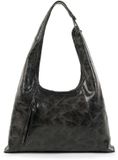 FREDsBRUDER Leren schoudertas Ever Faded Hobo Faded Black zwart