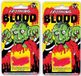 Haza 8x stuks horror kunstbloed capsules - voor in de mond - Nepbloed - Halloween verkleedaccessoires - Rood