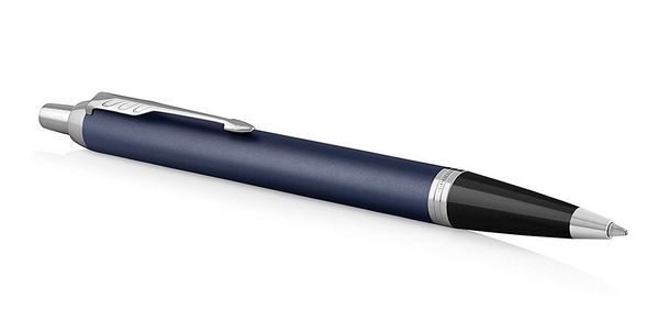 Parker IM Blue Retractable Ballpoint Pen - Medium Point - Blue Ink - 1 Piece