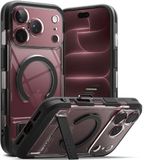 Ringke UX Magnetic - Étui Convient aux peaux sensibles Apple iPhone 18 Pro Max / 17 Pro Max - Compatible MagSafe / Qi2 - Coque arrière robuste avec béquille - Transparent