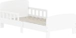 Lit enfant Juniorbed 70x140 cm Protection anti-chute Sommier MDF Blanc