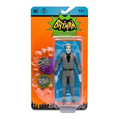 Mcfarlane Actiefiguur DC Retro - Batman 66 - The Joker (zwarte en witte variant) meerkleurig TM15057