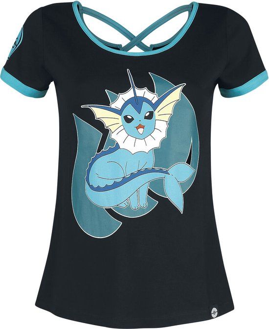 Pokémon Aquana Dames T-shirt - Zwart - S