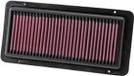 K&N vervangingsfilter passend voor Lamborghini Gallardo 5.0L-V10 2004-2008 (33-2490)
