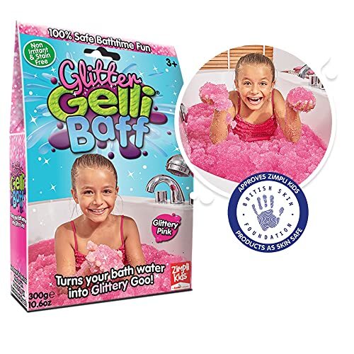 Zimpli Kids Princess Pink Glitter Gelli Baff smurriebad, 300 g