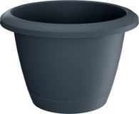 Prosperplast Respana Bloempot - Antraciet - 30 cm - Kunststof - Rond - Inclusief Onderzetter