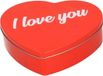 Bellatio Decorations Snoepblik - 19 cm - aluminium - rood