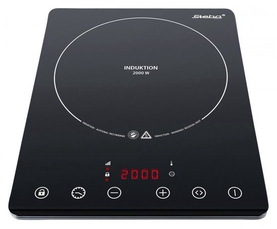 Steba IK65Slim - Inductiekookplaat - 1 pits - Zwart - Extra dun