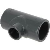 Té PVC pression réduite femelle-femelle 90° Ø40-25